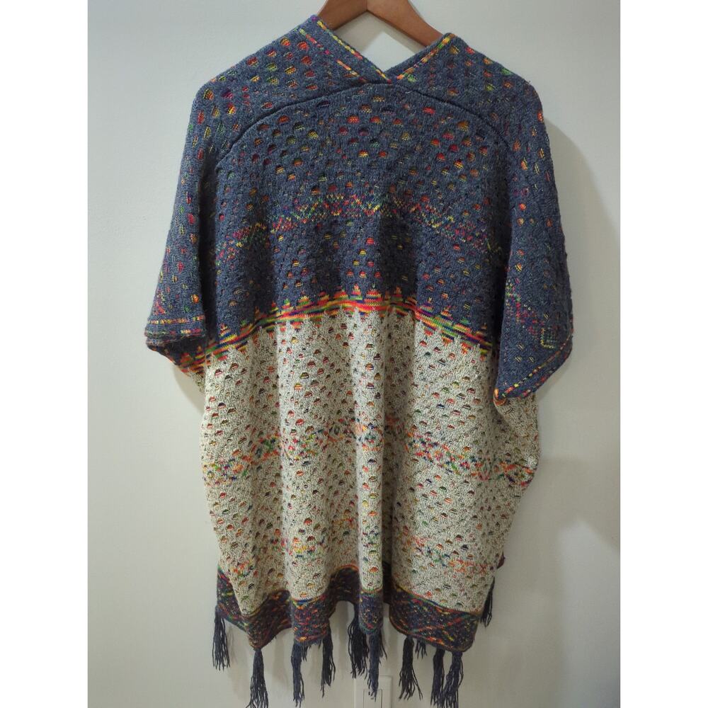 Davi & Dani Colorful Tassel Open Front Sweater - image 5